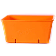 5" x 5" Microgreens Tray with Holes (Orange)